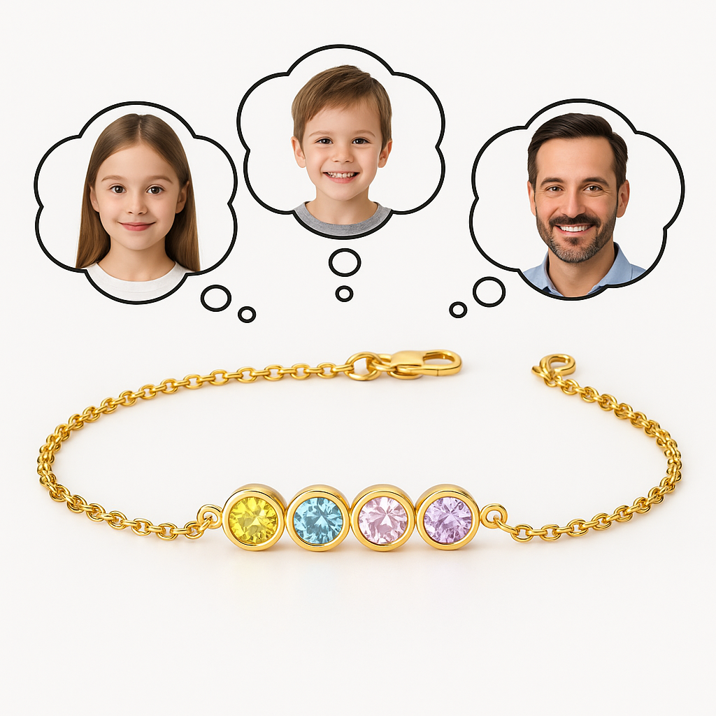 Bracelet Bondstones – Personnalisable avec pierres de naissance